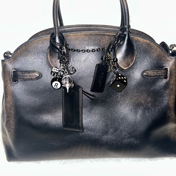 Coach Soft Empire 40 Distressed Leather Carryall - Picture 16 of 16